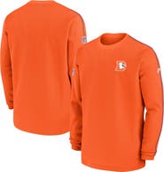 Nike Men's Nike Orange Denver Broncos Alternate Logo Coach Long Sleeve Top