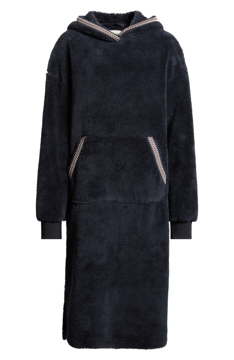 UGG<sup>®</sup> Long Fleece Hoodie, Alternate, color, Blk