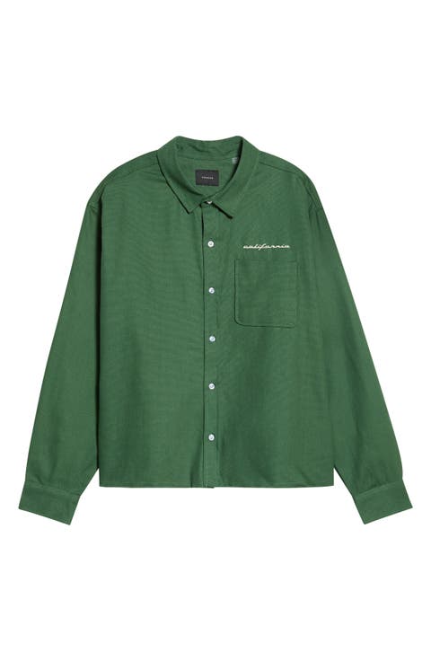 Sportster Cotton Canvas Button-Up Shirt