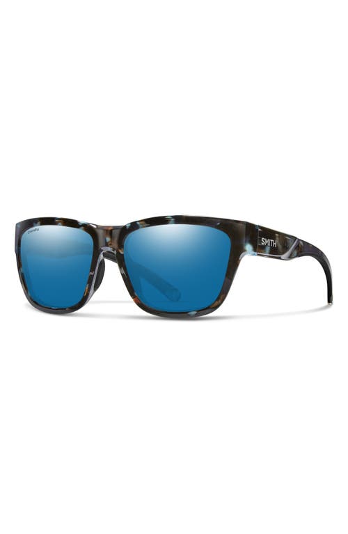 Smith 56mm Chromapop™ Polarized Square Sunglasses In Blue