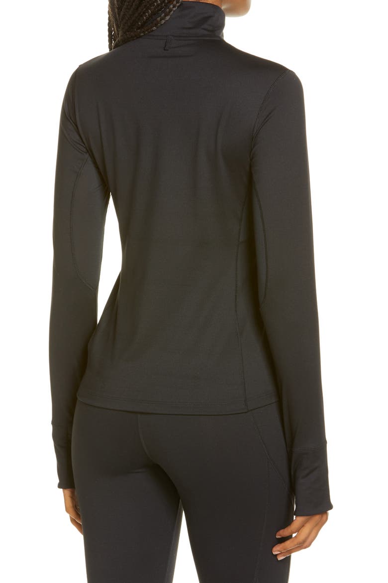 Dash Half Zip Pullover, Alternate, color, BLACK