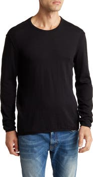 John Varvatos Cotton Slub Pullover Sweater