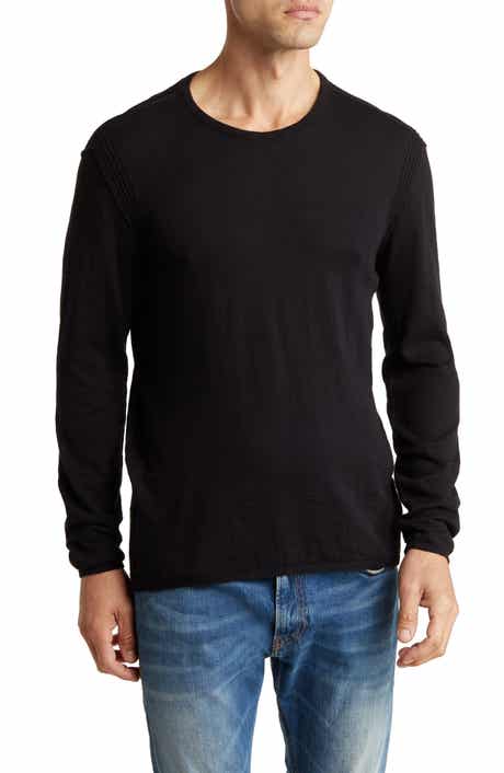 John Varvatos Cotton Slub Pullover Sweater