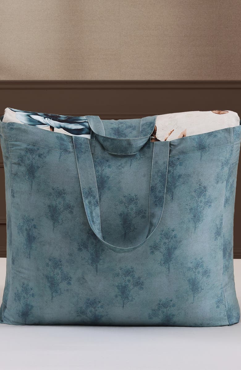 Bebejan Flowers in the Mist Reversible Cotton Sateen Comforter Set, Alternate, color, 