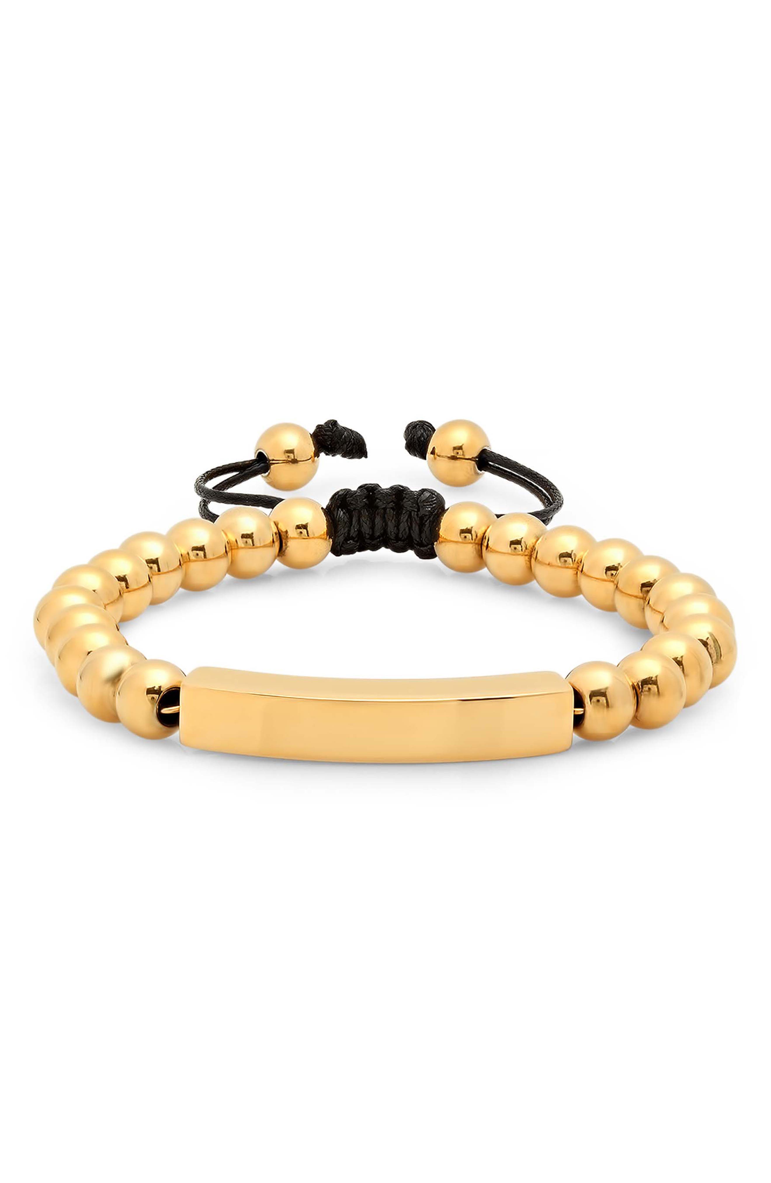 Men's ID Bead Bracelet