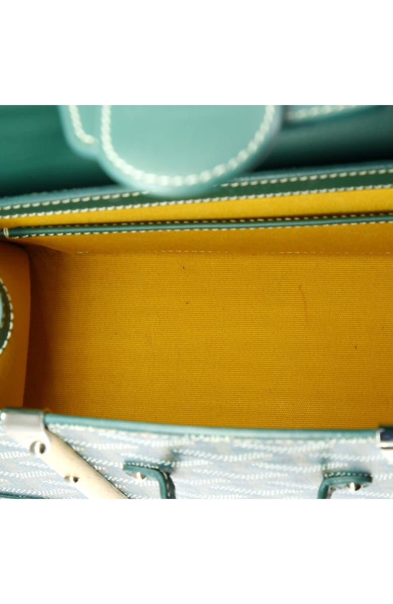 Pre-Owned Goyard Structured Saigon Top Handle Bag Coated Canvas with Leather Mini, Alternate, color,