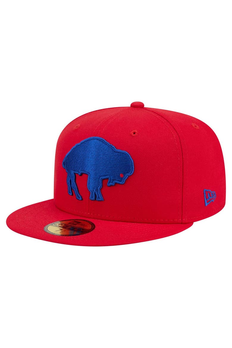 Men's New Era Red Buffalo Bills 59FIFTY Fitted Hat, Main, color, Red
