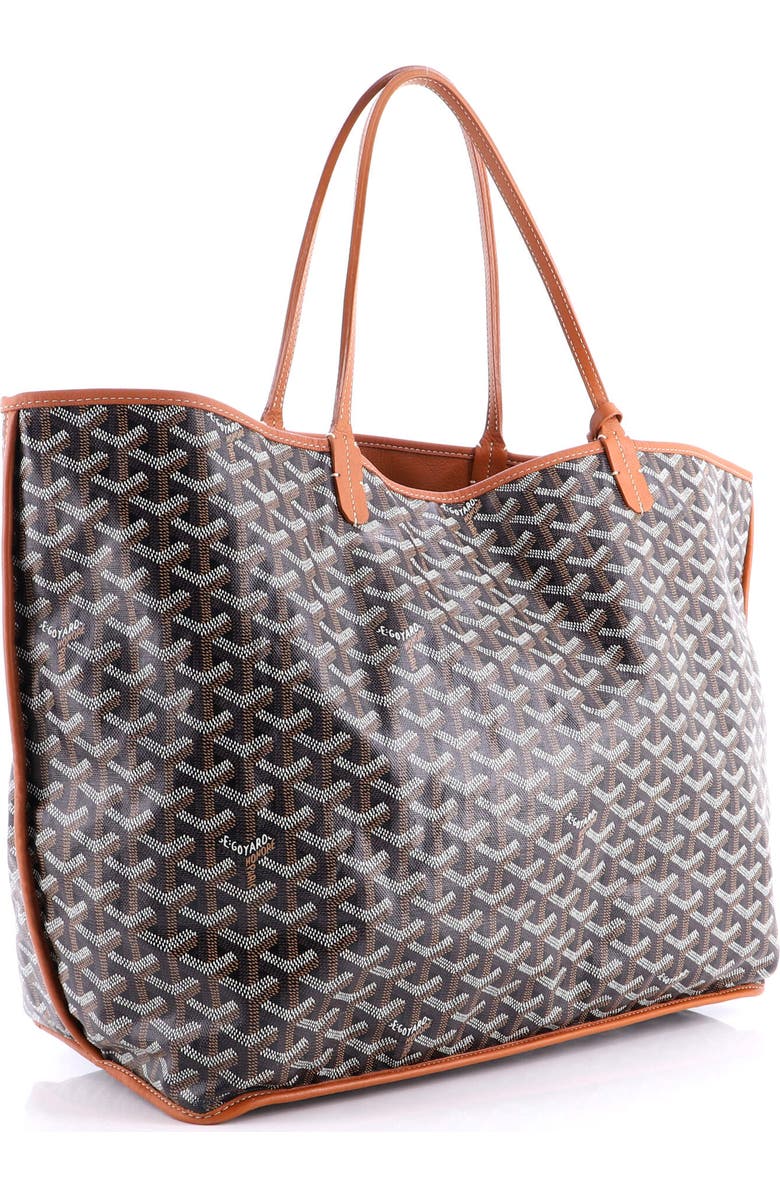 Pre-Owned Goyard Anjou Reversible Tote Coated Canvas GM, Alternate, color, Black