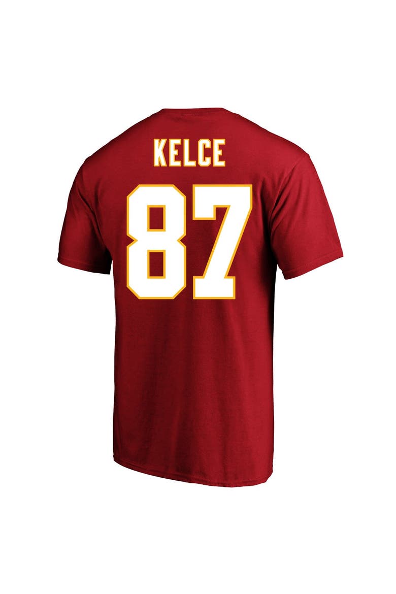 Men's Fanatics Branded Travis Kelce Red Kansas City Chiefs Super Bowl LVIII Big & Tall Player Name & Number T-Shirt, Alternate, color, Red