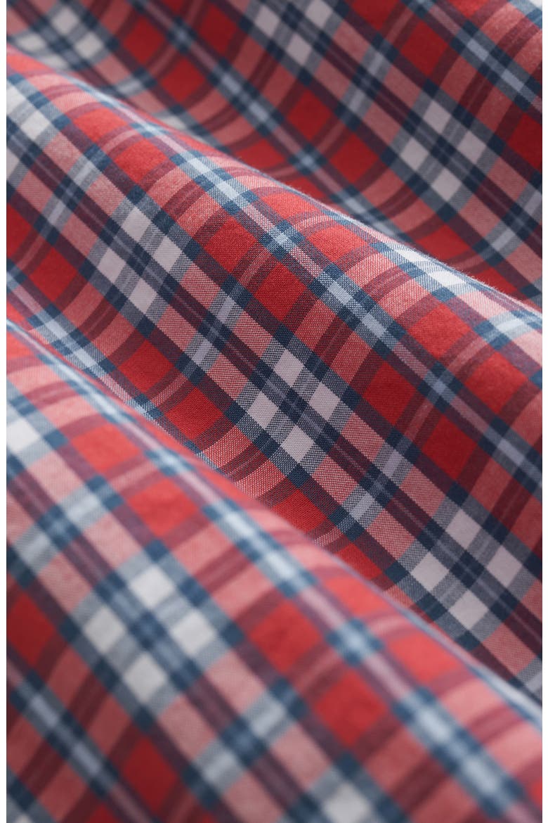Friday Plaid Cotton Poplin Button-Down Shirt, Alternate, color, POINTSETTIA PLAID