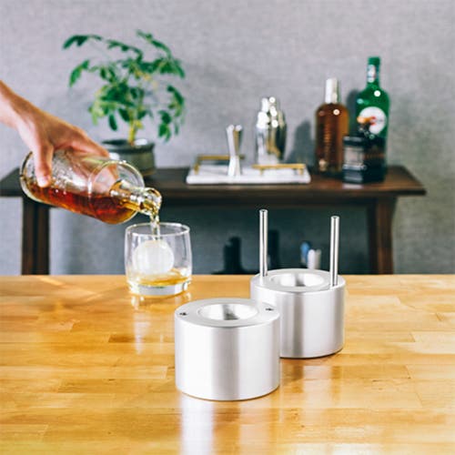Viski Glacier Rocks 55 Mm Ice Ball Maker In Silver