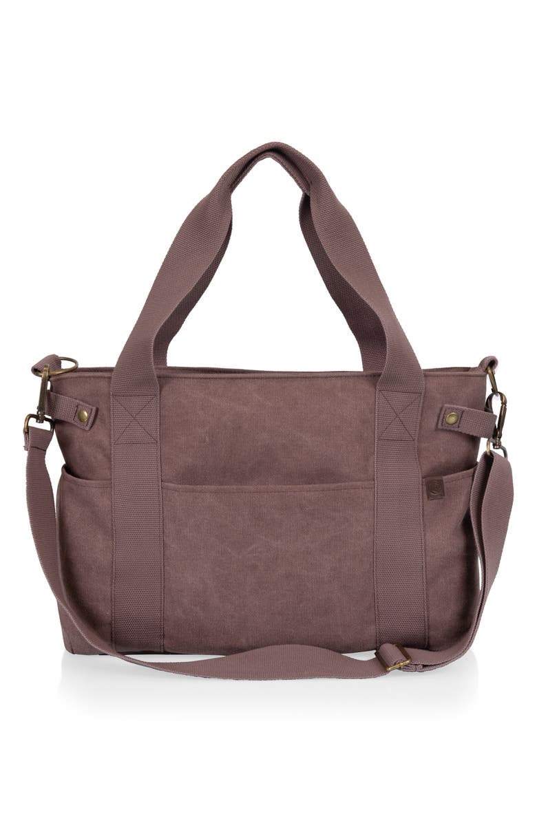 Picnic Time Temecula Wine & Cheese Tote Bag, Main, color, Red