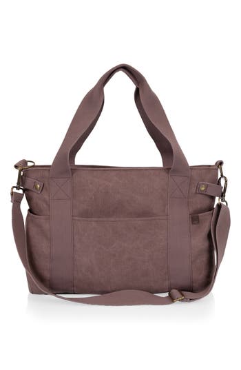 Picnic Time Temecula Wine & Cheese Tote Bag In Red