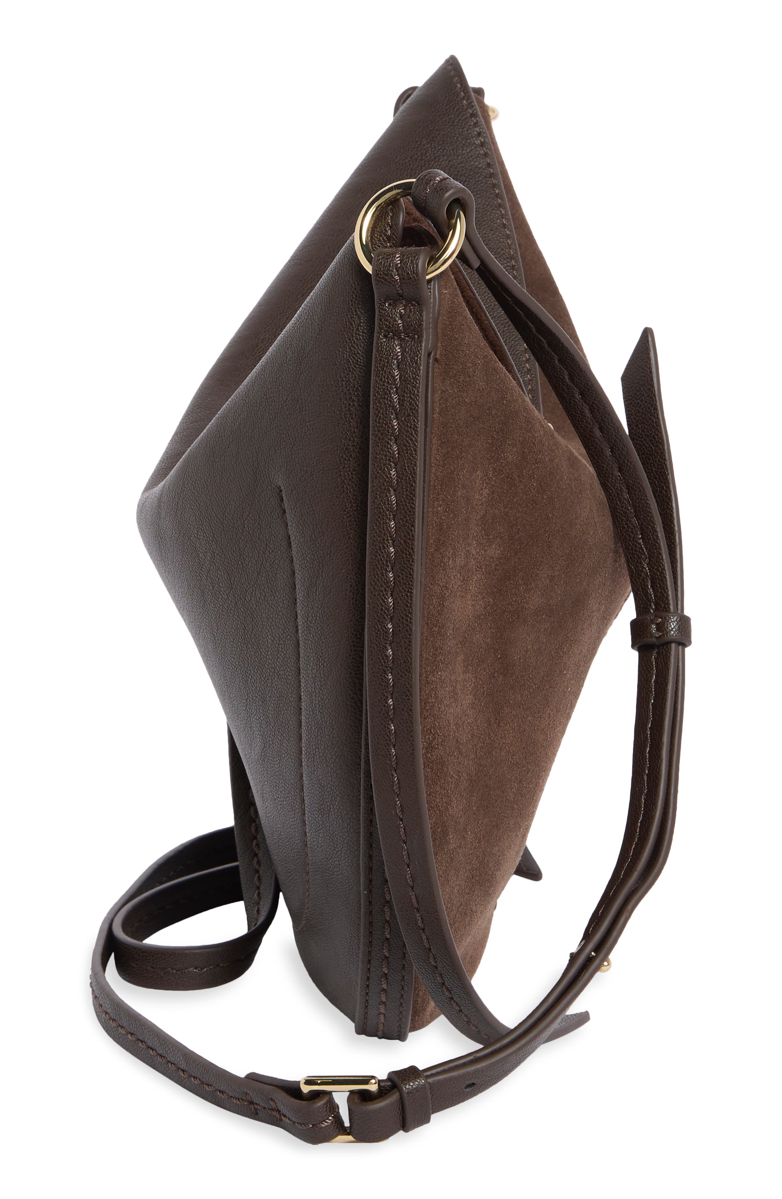 Crossbody Bag, Alternate, color, ESPRESSO SUEDE