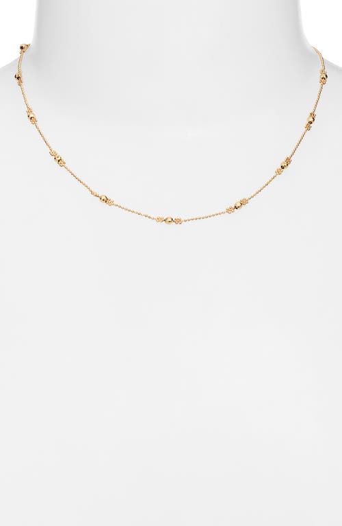 Shop Poppy Finch Mixed Flower Beaded Necklace In 18kyg