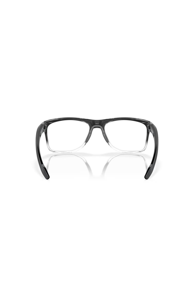 Oakley 57mm Rectangle optical glasses, Alternate, color, Black