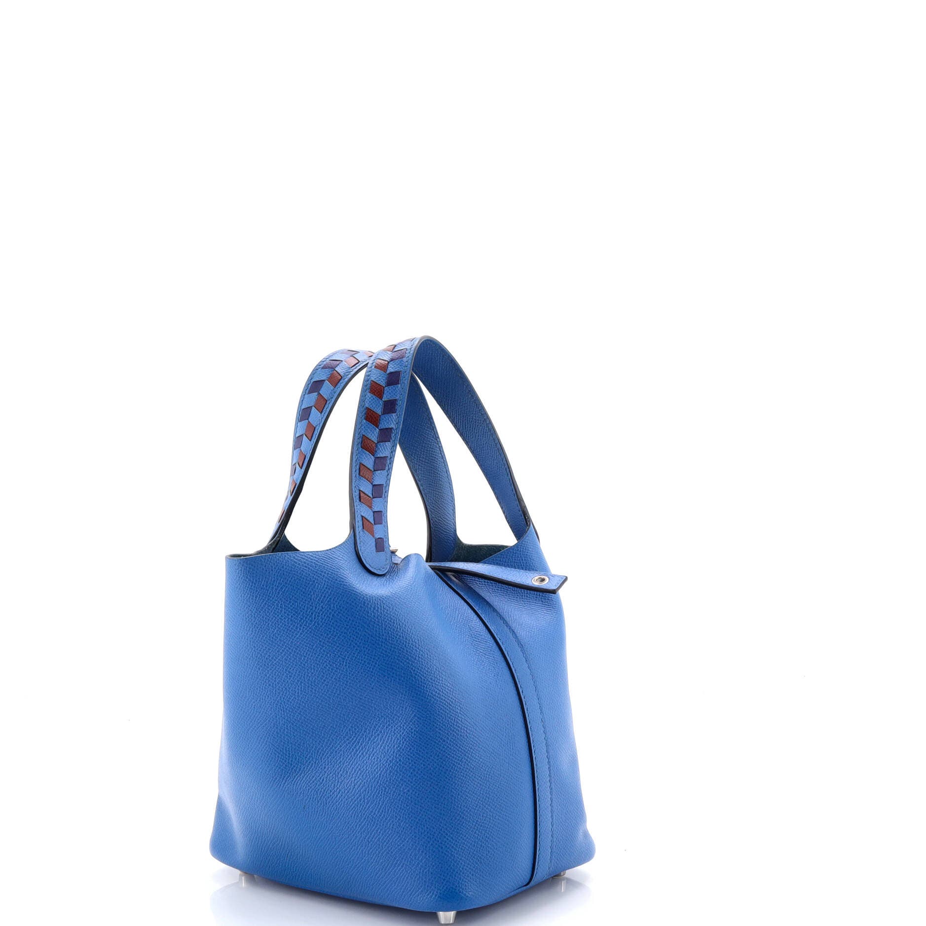 Picotin Lock Bag Tressage Epsom PM, Alternate, color, Blue