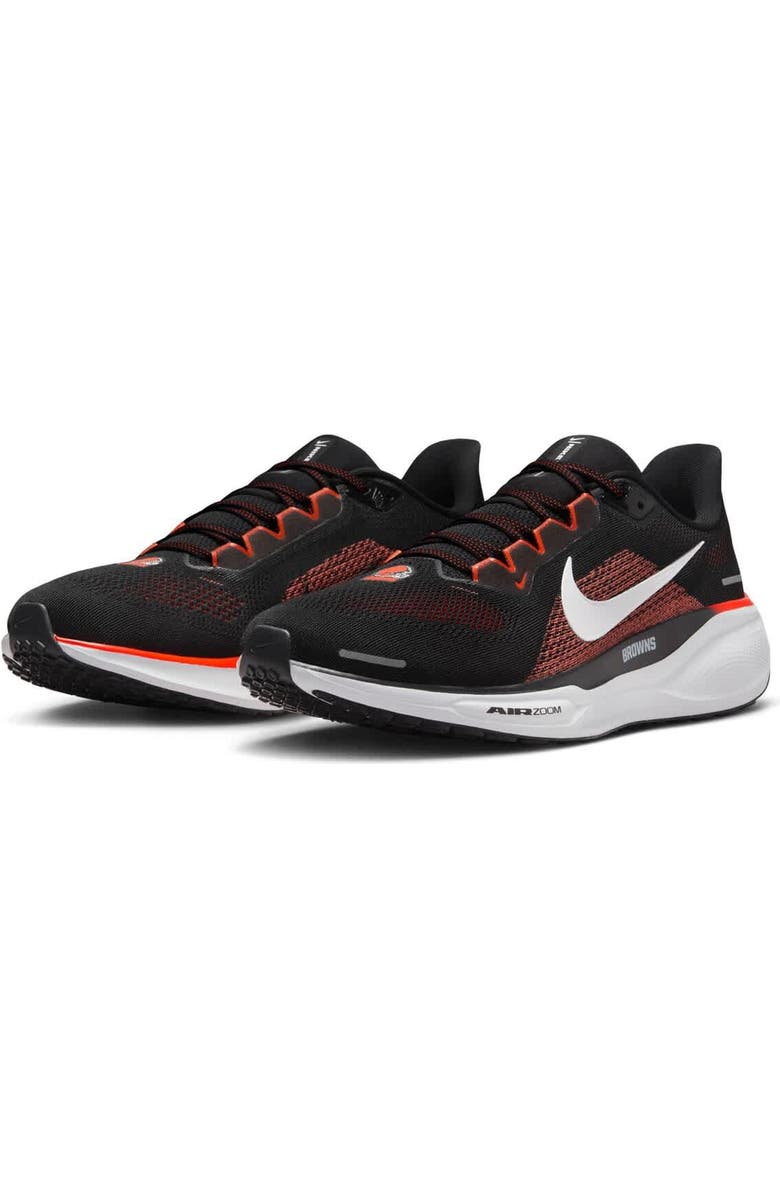 Nike Unisex Nike Black Cleveland Browns Zoom Pegasus 41 Running Shoes, Alternate, color, Black