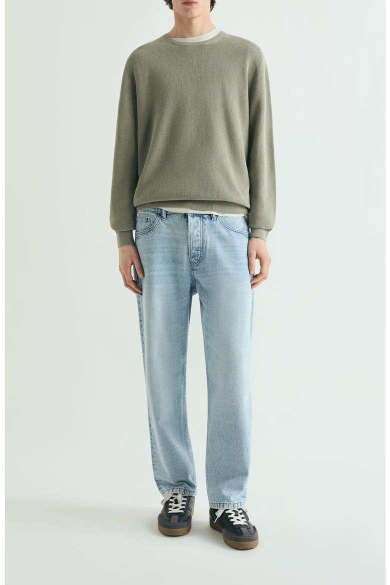 Textured Knit Sweater, Alternate, color, Mint