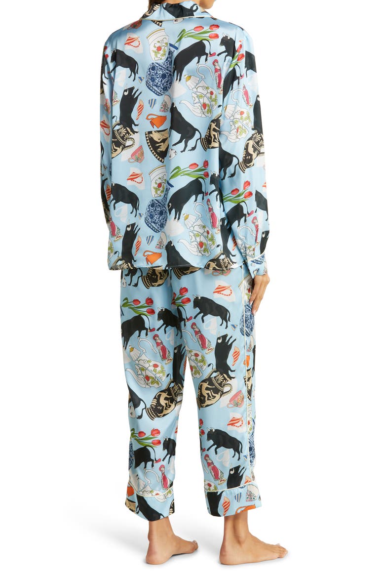 Bull In a China Shop Pajamas, Alternate, color, PORCELAIN BLUE