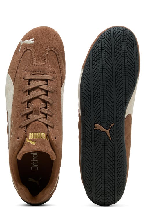 Puma Speedcat Archive Brown Sneakers With Side Logo In Suede Unisex In Brown