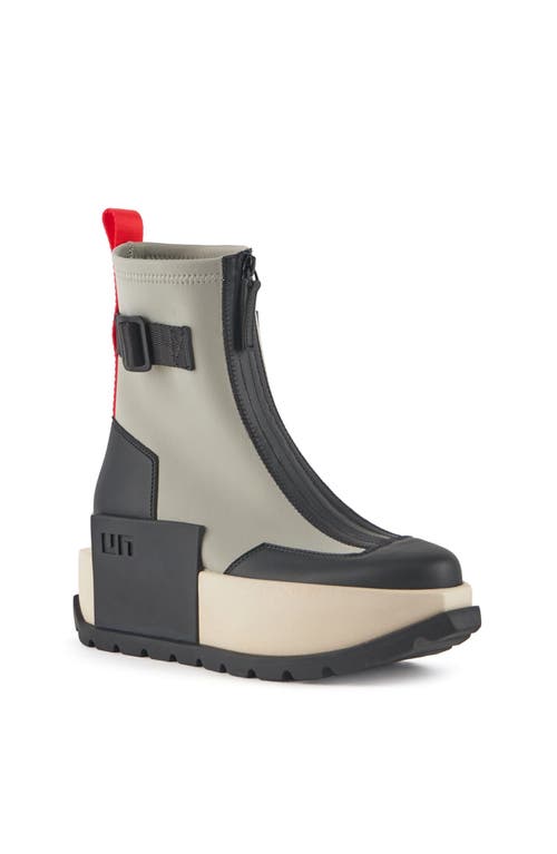 United Nude Roko Platform Bootie In Sustained Grey