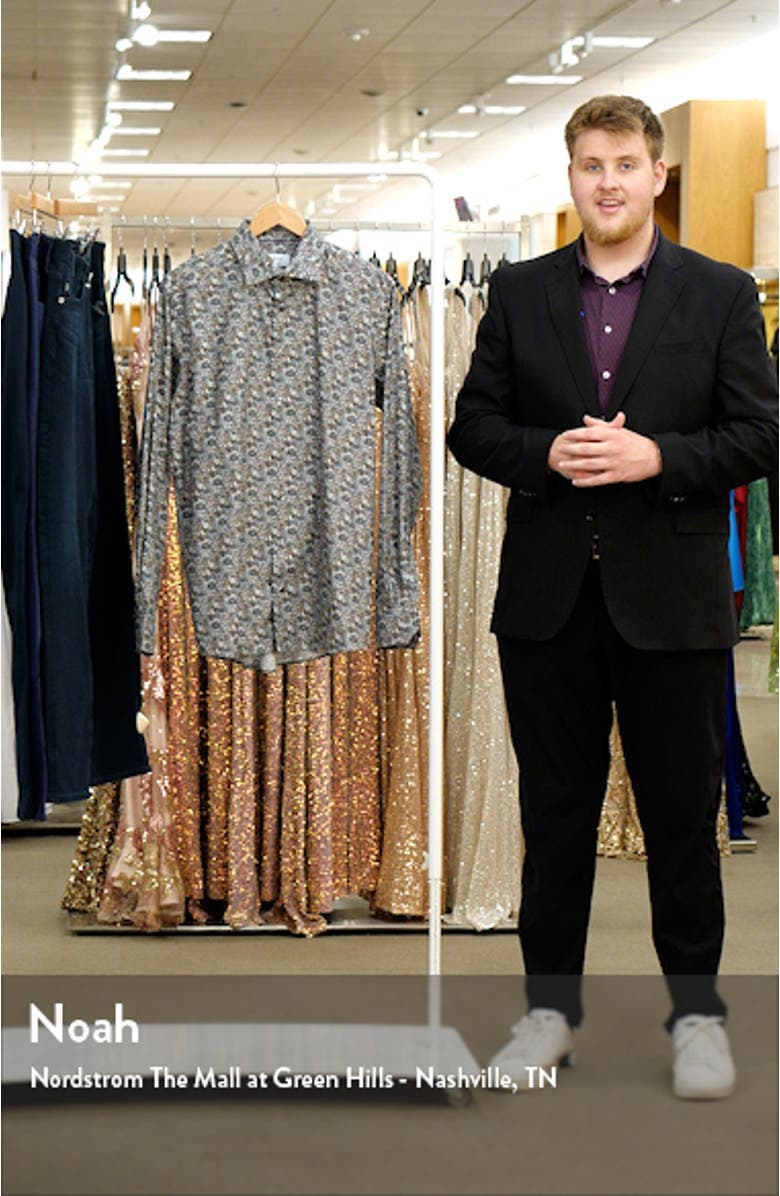 Contemporary Fit Floral Paisley Shirt, sales video thumbnail