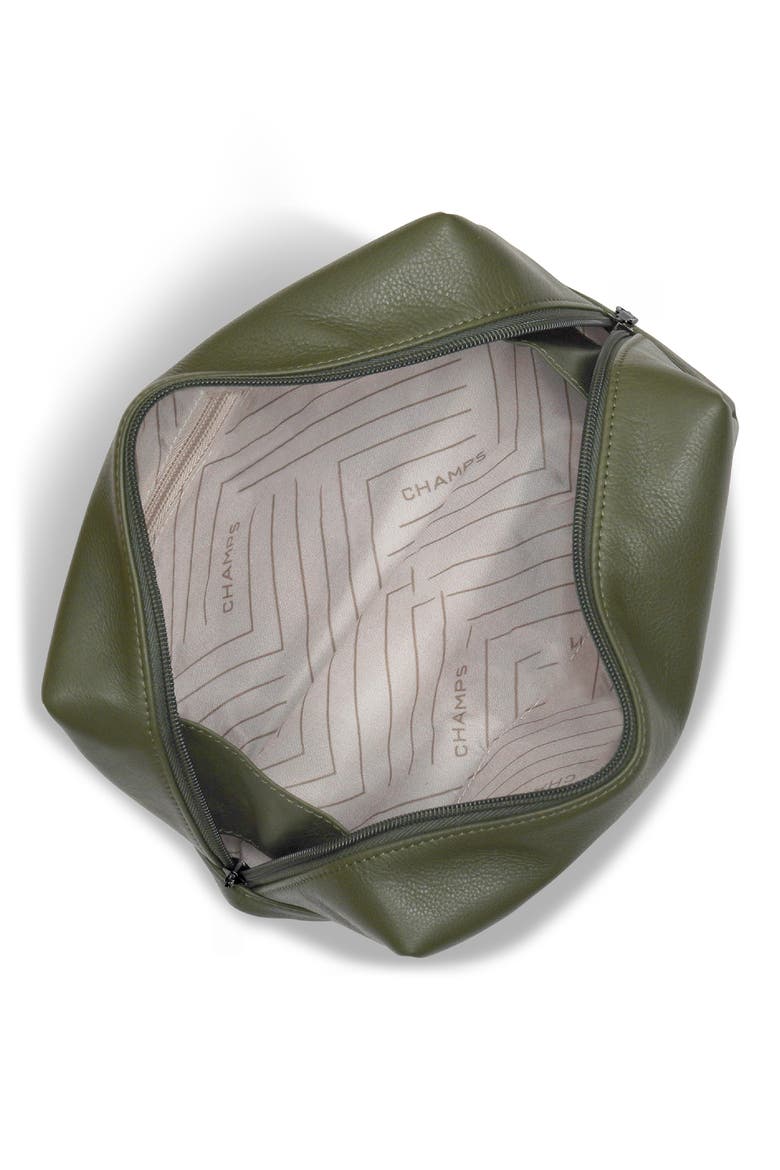 Onyx Leather Dopp Kit, Alternate, color, KHAKI