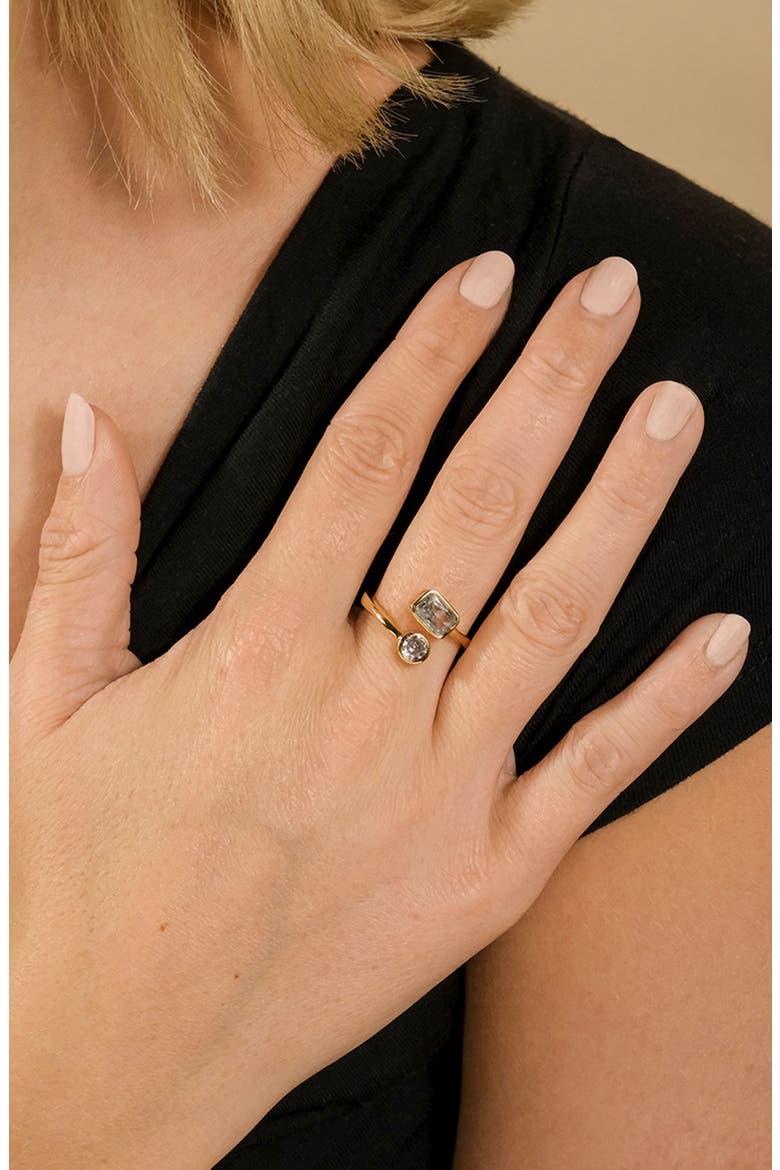 Gracelyn CZ Crossover Ring, Alternate, color, GOLD