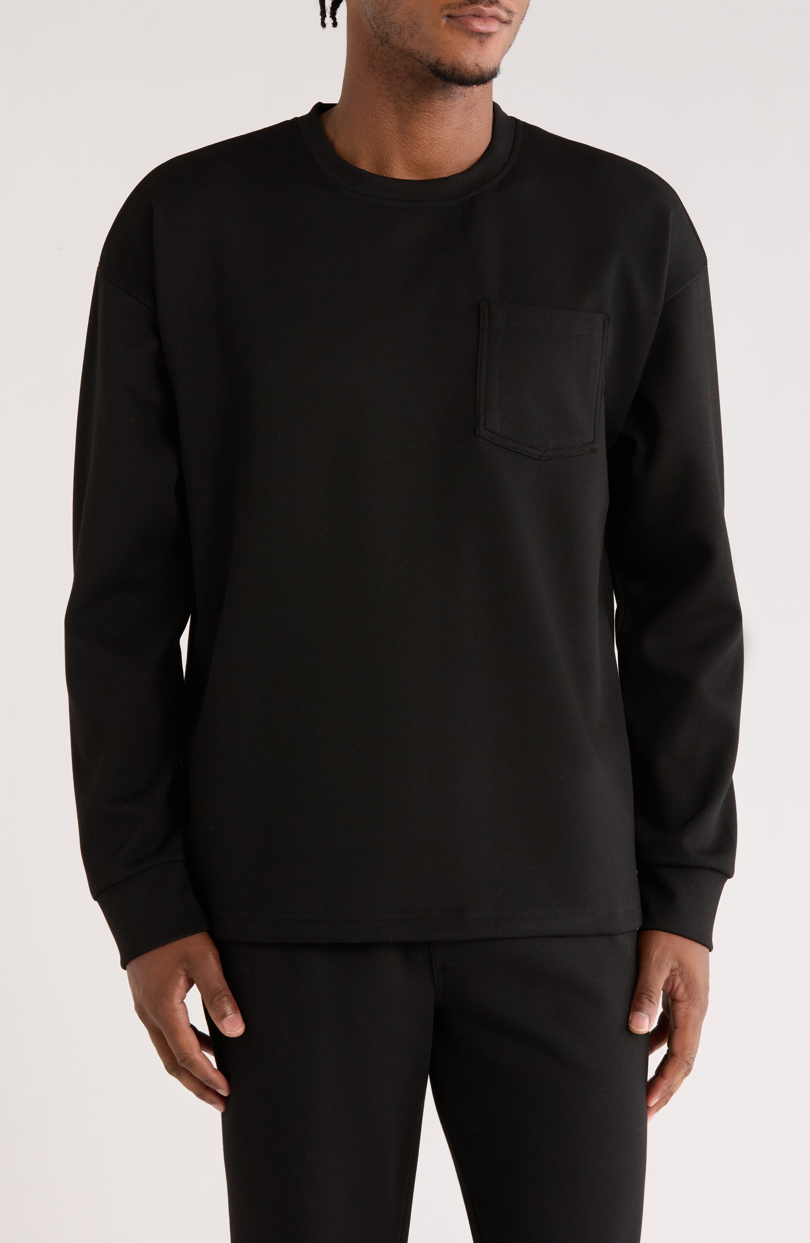 90 DEGREE BY REFLEX Oasis Scuba Knit Long Sleeve T-Shirt