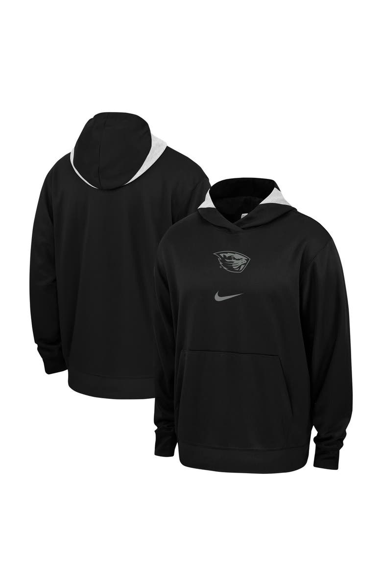Nike Men's Nike Black Oregon State Beavers Basketball Spotlight Performance Pullover Hoodie, Alternate, color, Black