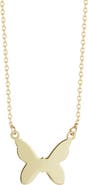 Ember Fine Jewelry 14K Gold Butterfly Pendant Necklace
