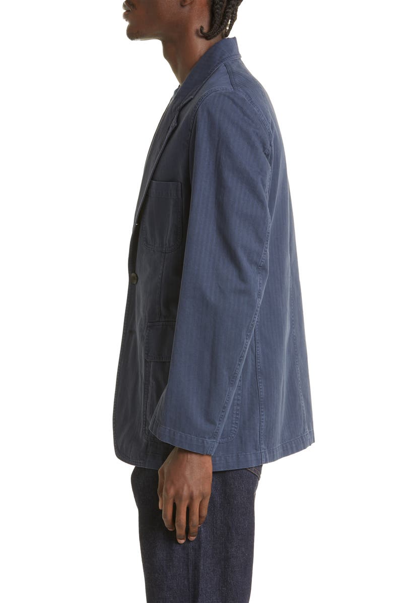 Drake's Games Herringbone Cotton Blazer, Alternate, color, 