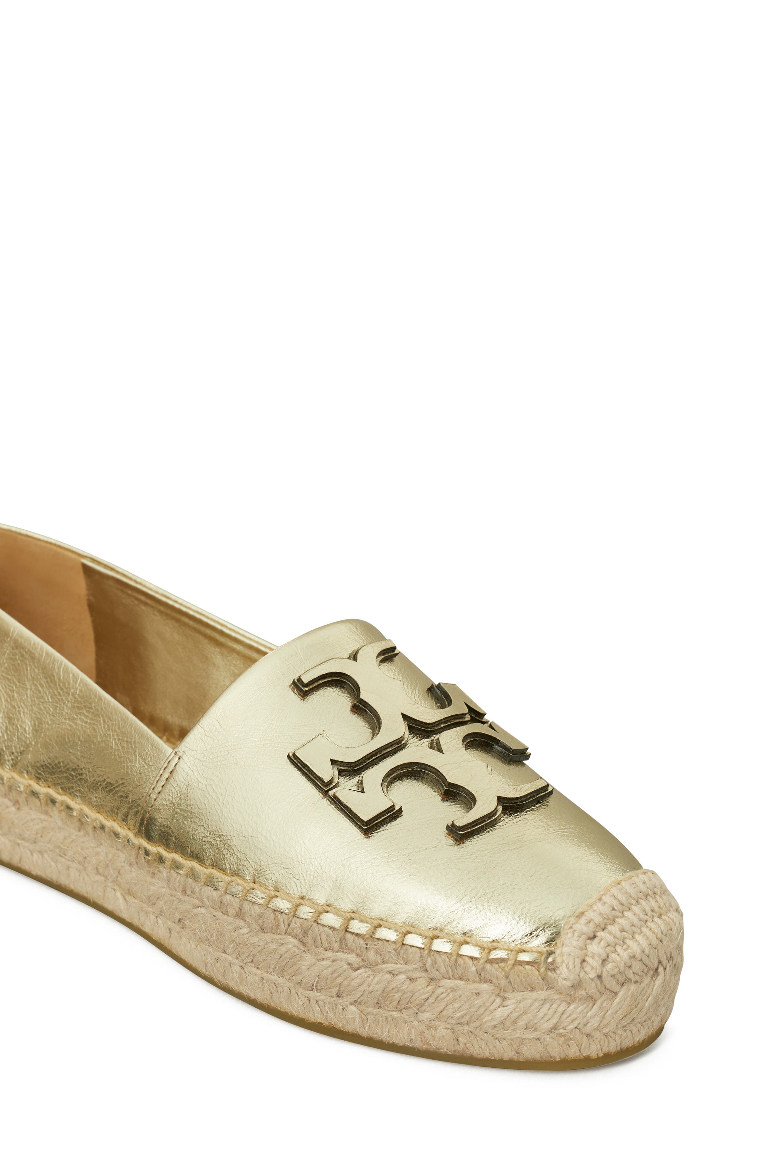 Tory Burch Ines Espadrille Flat, Alternate, color, Spark Gold