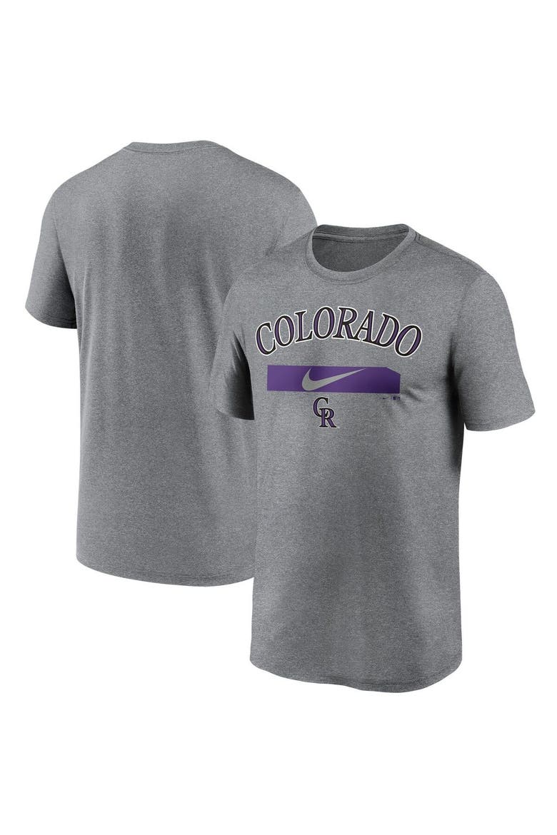 Men's Nike Gray Colorado Rockies City Legend Practice Performance T-Shirt, Alternate, color, Gray