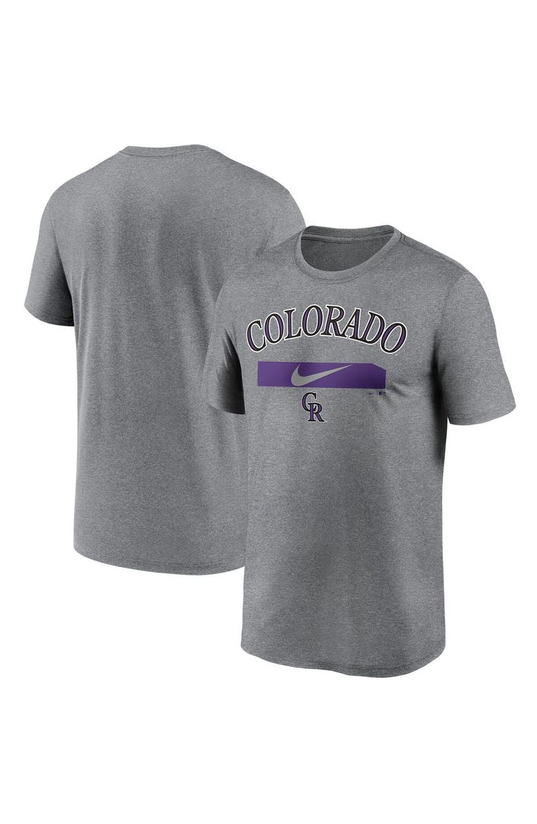 Nike Men's Nike Gray Colorado Rockies City Legend Practice Performance T-Shirt, Alternate, color, 