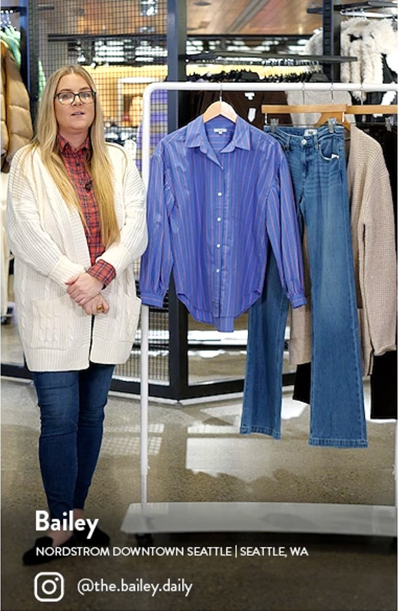 Janae Stripe Button-Up Shirt, sales video thumbnail