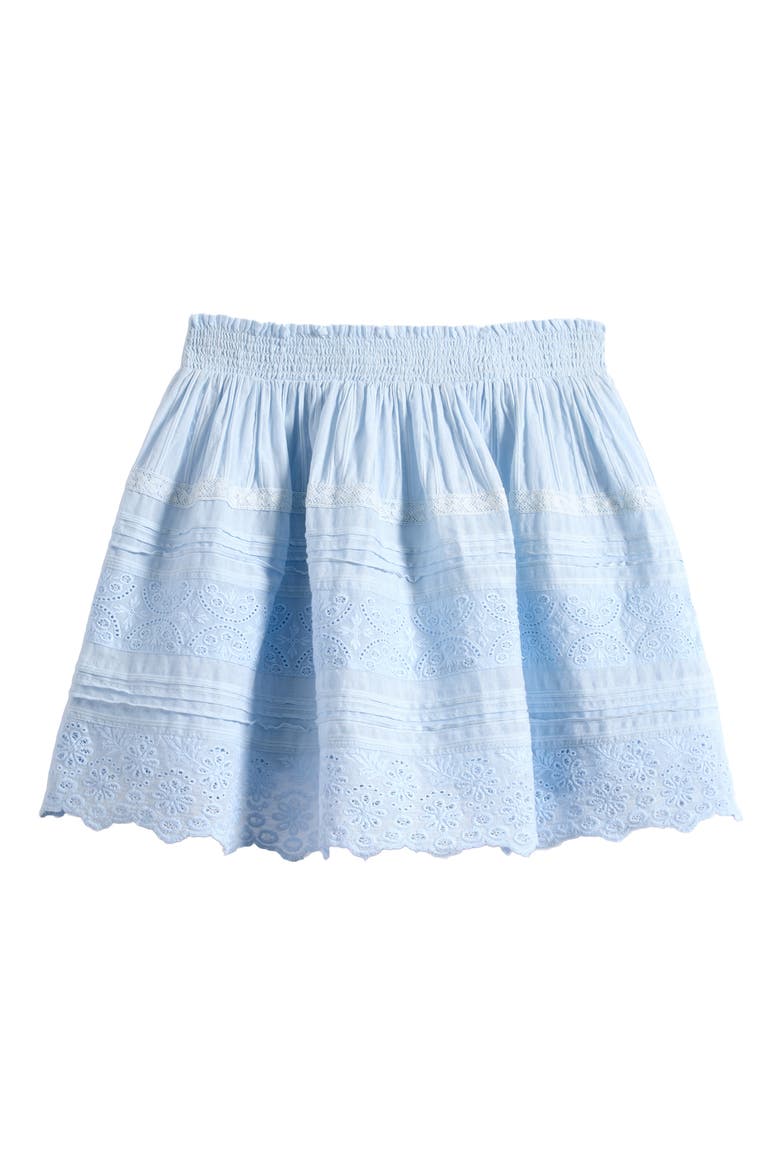 Sani Lace Miniskirt, Main, color, BLUE FINCH