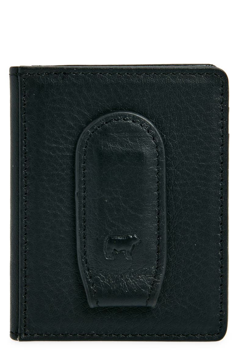 Front Pocket Money Clip Wallet, Main, color, BLACK