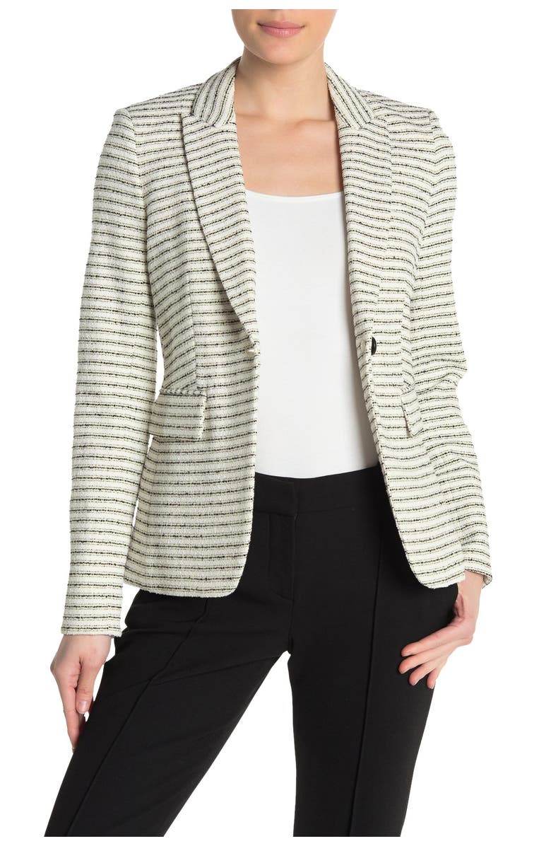 Veronica Beard Cutaway Tweed Dickey Jacket, Main, color, 