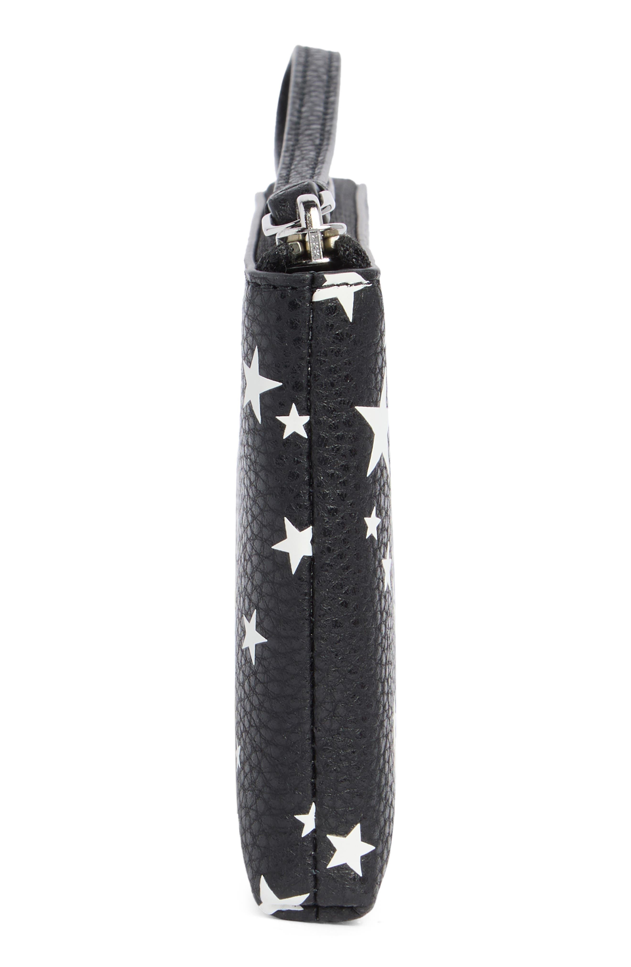 Marc Jacobs Star Print Bold Wristlet Pouch, Alternate, color, Black Multi