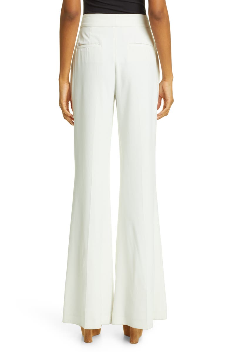 Alice + Olivia Dylan Bootcut Pants, Alternate, color, White