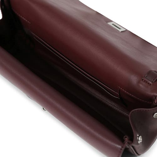 Belle & Bloom Love Boat Leather Clutch Bag In Brown