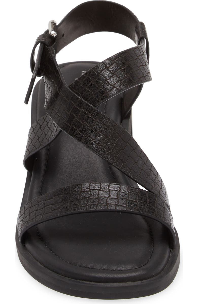 rag & bone Geo Ankle Strap Sandal, Alternate, color, Blkbktw
