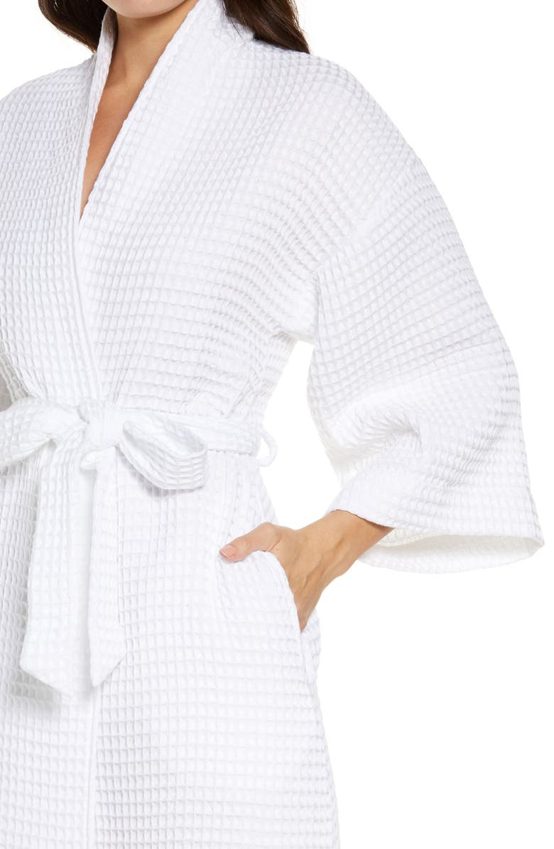 Nordstrom Short Waffle Knit Robe, Alternate, color,