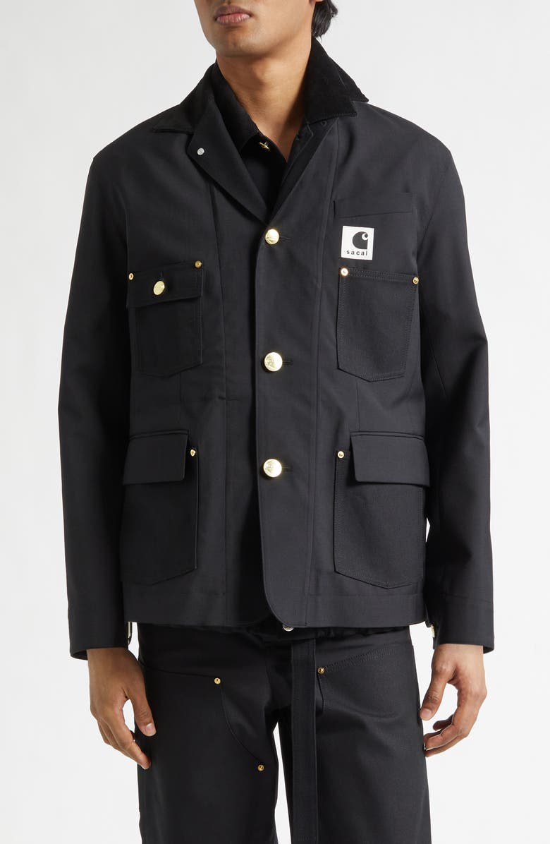 Sacai x Carhartt WIP Suiting & Duck Jacket, Main, color, 
