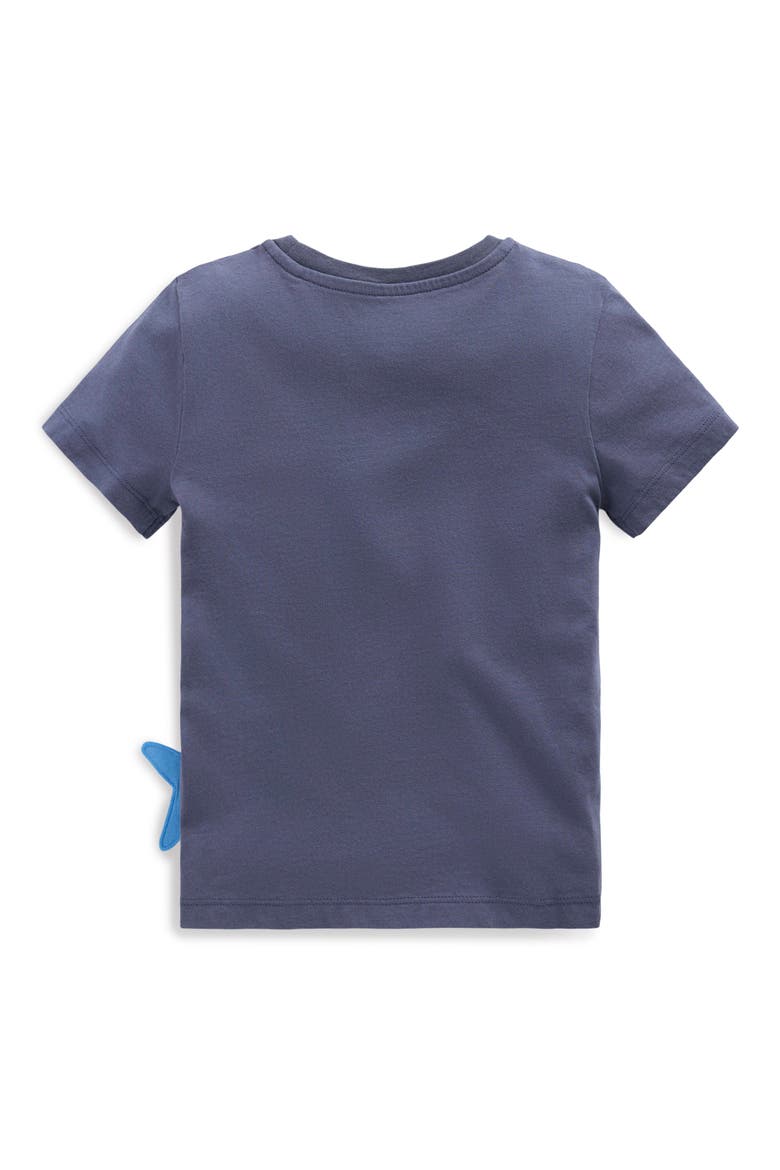 Kid's Hammerhead Shark Zip Appliqué T-Shirt, Alternate, color, SHARK