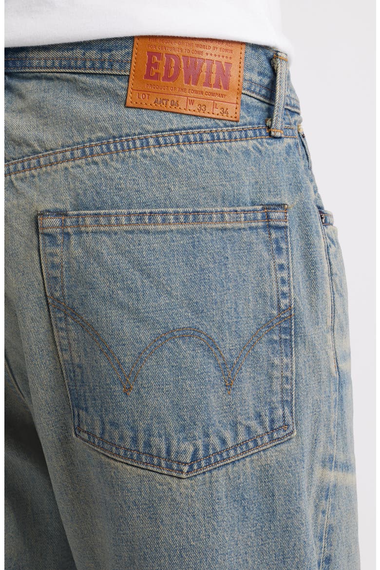 Wide Straight Leg Jeans, Alternate, color, KAMAKURA