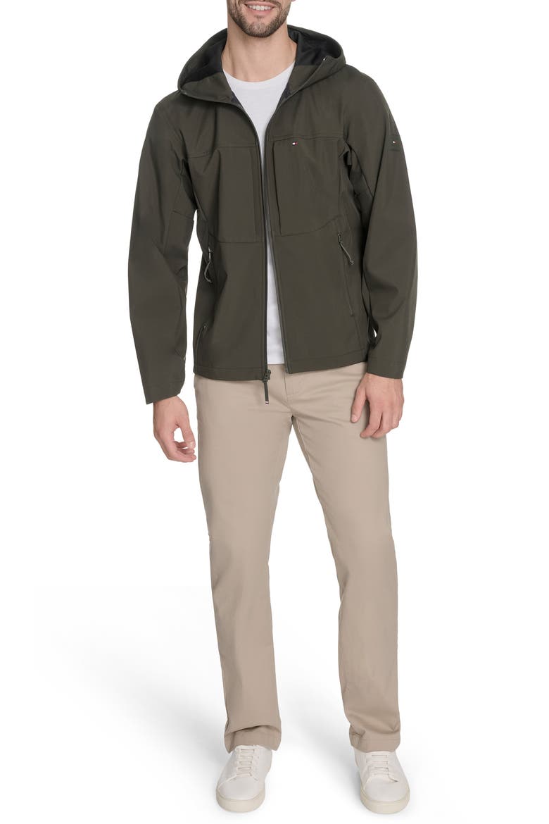 Flex Rain Hoodie, Alternate, color, OLIVE