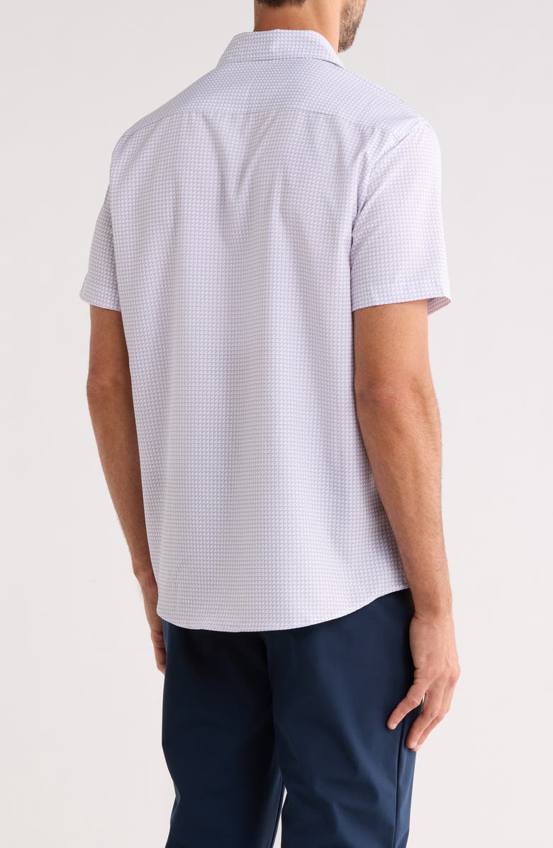 DKNY SPORTSWEAR Jackson Short Sleeve Button-Up Shirt, Alternate, color, Pink Bud